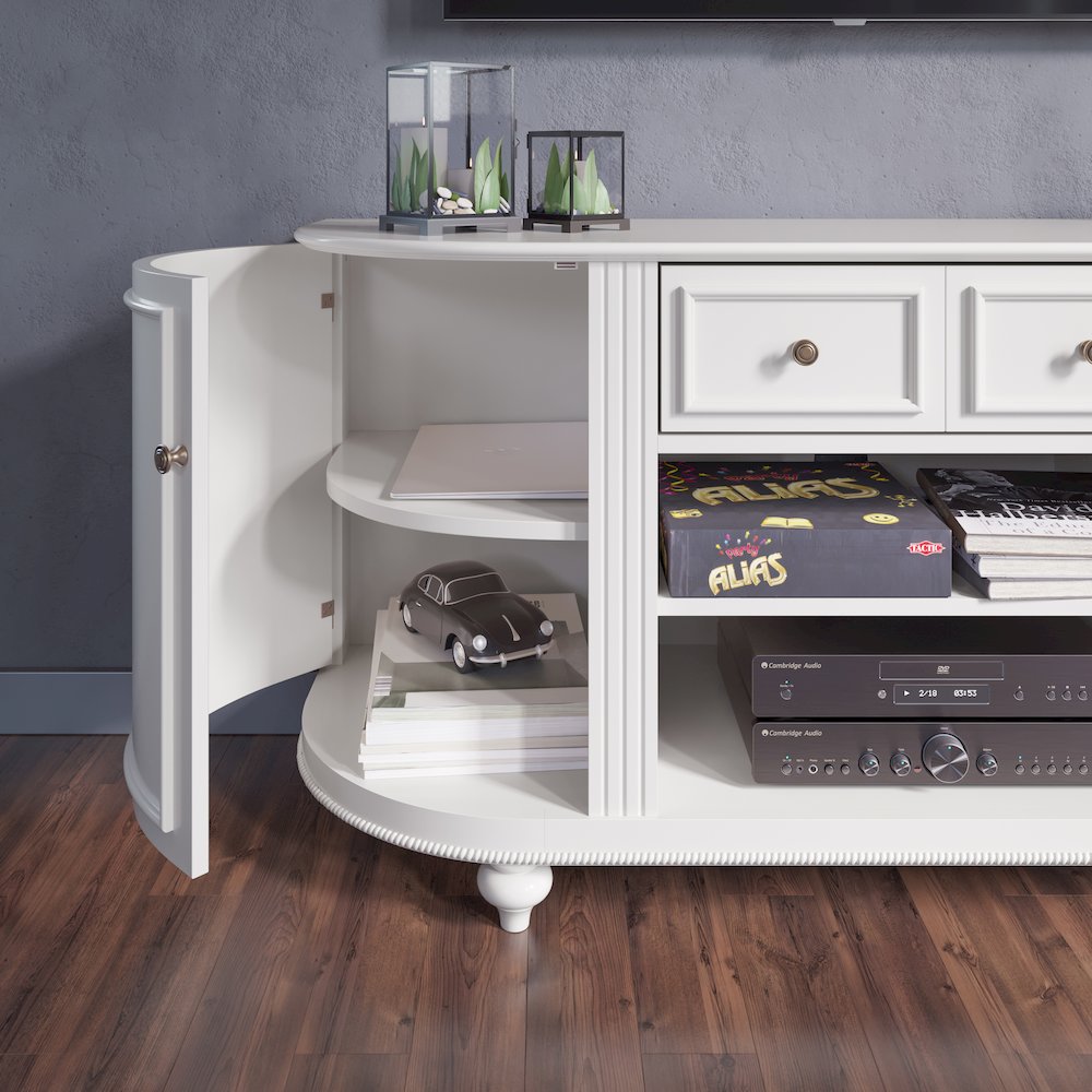 Dandridge White TV Stand. Picture 3