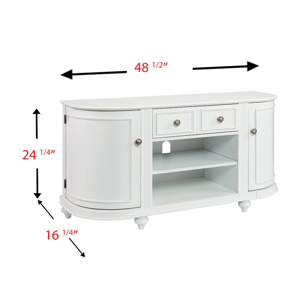 Dandridge White TV Stand. Picture 5