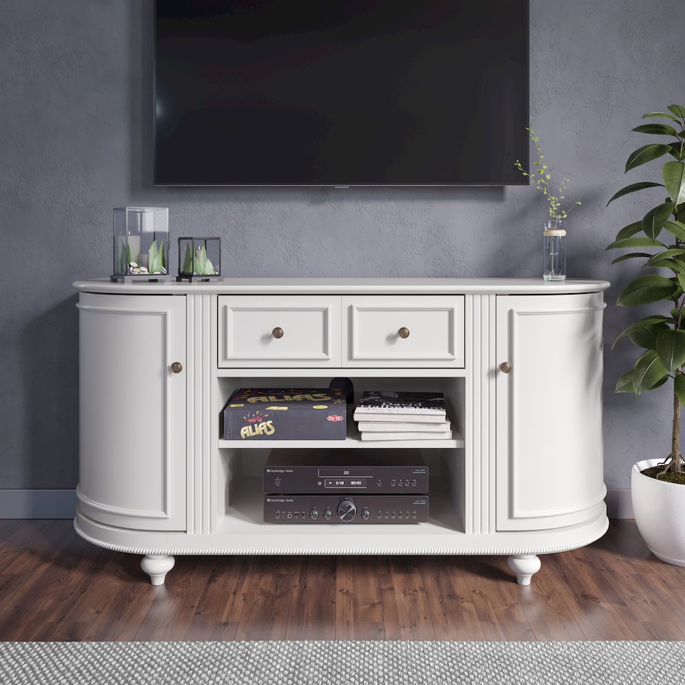 Dandridge White TV Stand. Picture 2