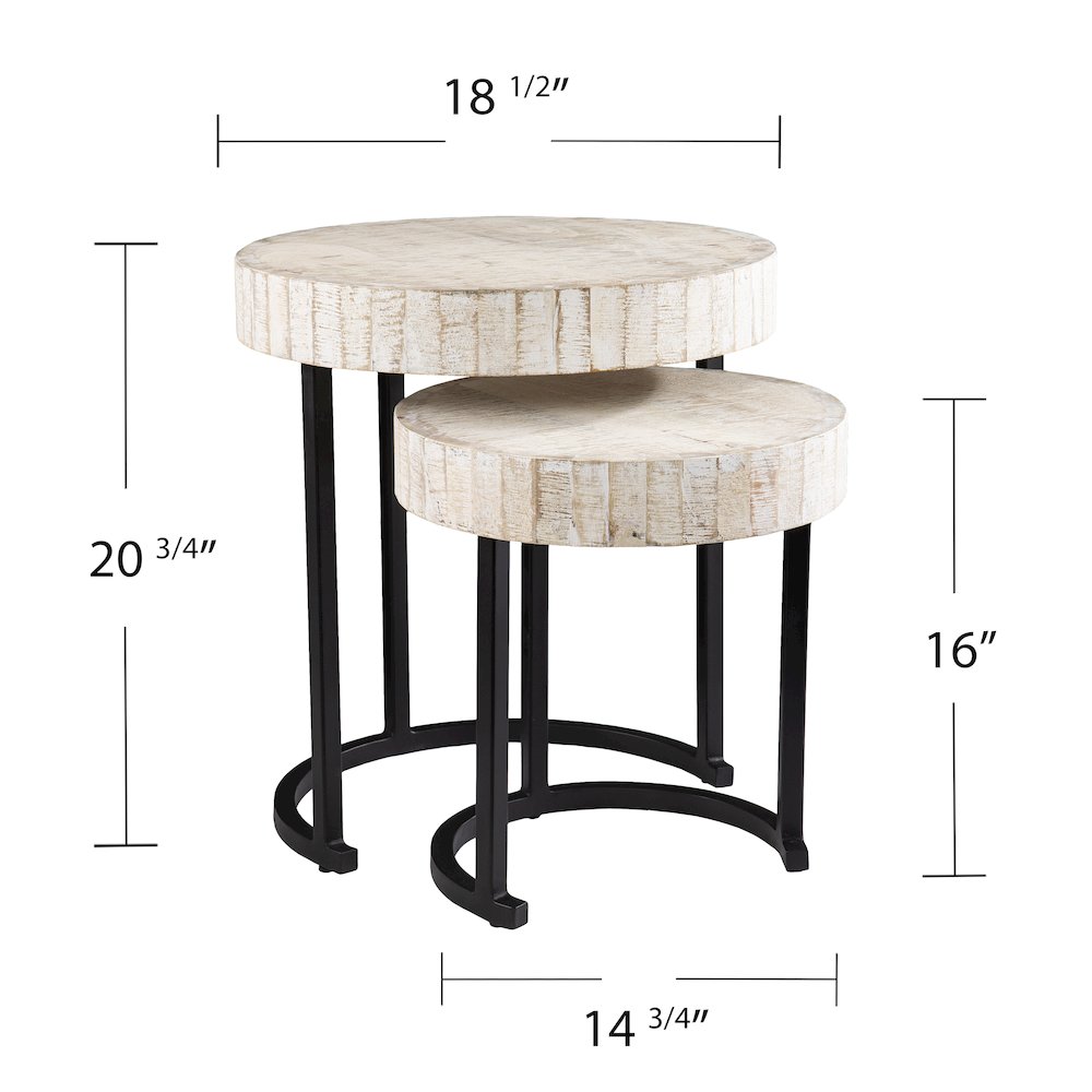 Kennerly Nesting Side Tables – 2pc Set. Picture 5