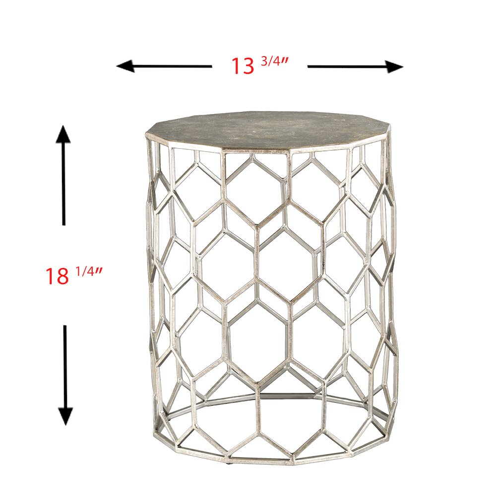 Clarissa Metal Accent Table. Picture 5