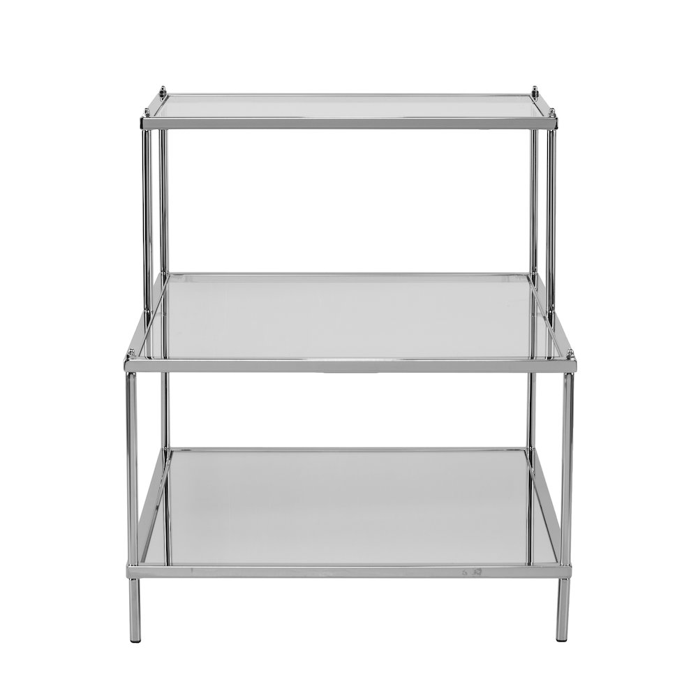 Knox Glam Mirrored Accent Table. Picture 1