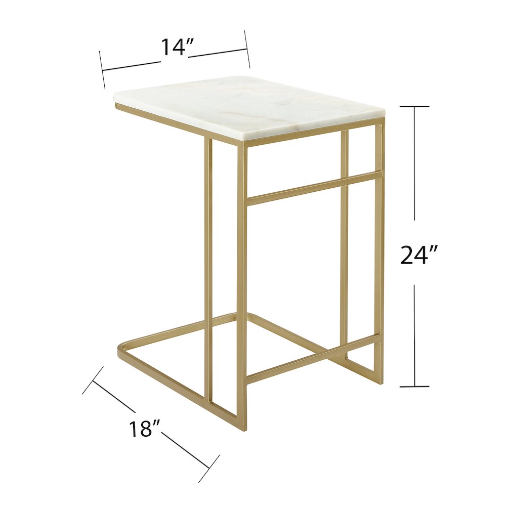 Fallon Marble C-Table. Picture 5