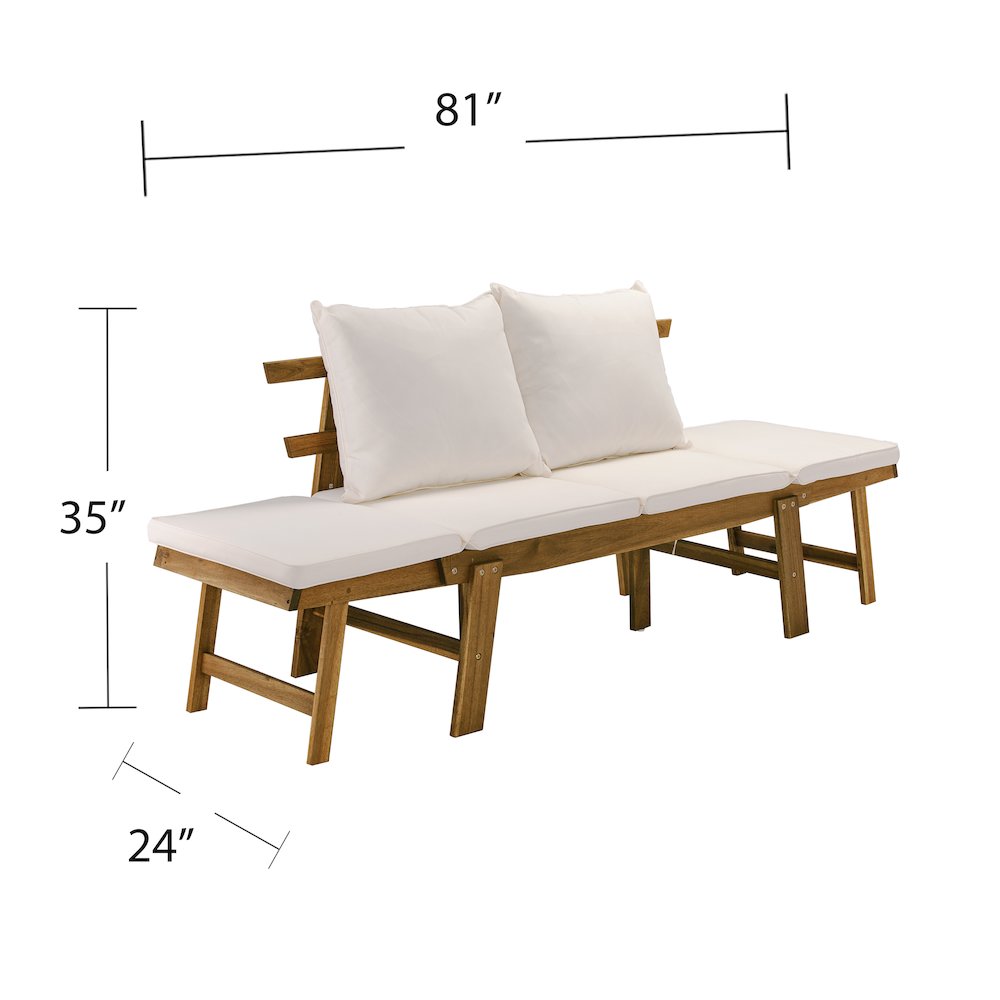 Dolavon Outdoor Convertible Lounge Chair. Picture 5