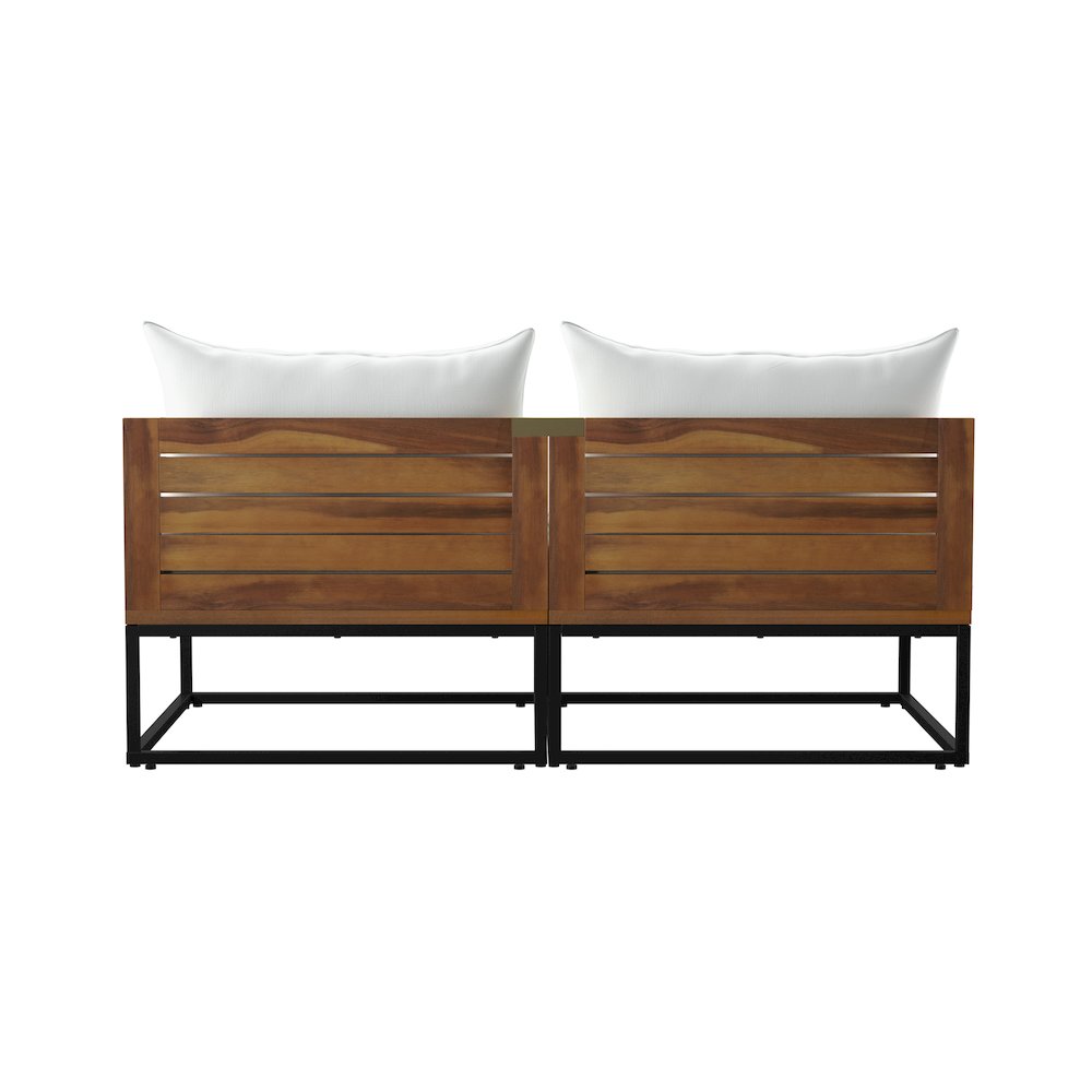 Taradale Modular Outdoor Loveseat with Cushions. Picture 8