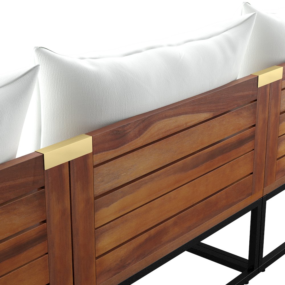 Taradale Modular Outdoor Sofa with Cushions. Picture 4