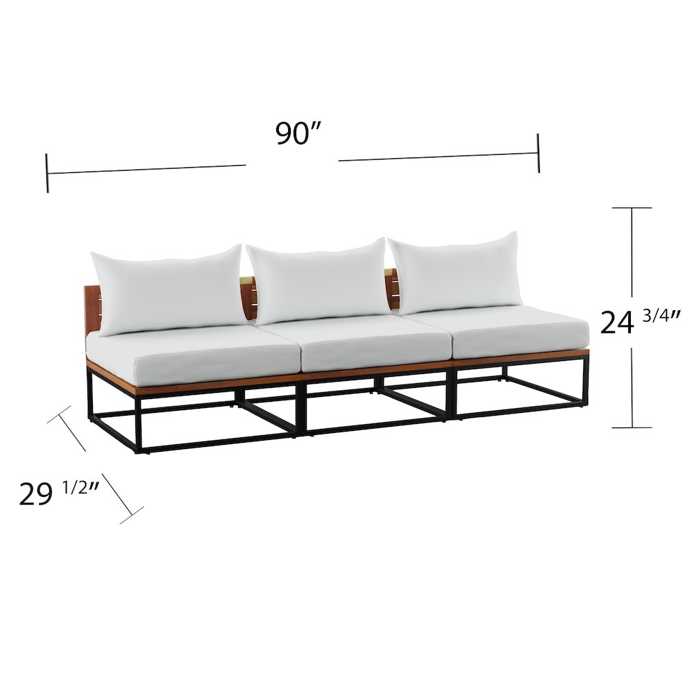 Taradale Modular Outdoor Sofa with Cushions. Picture 6
