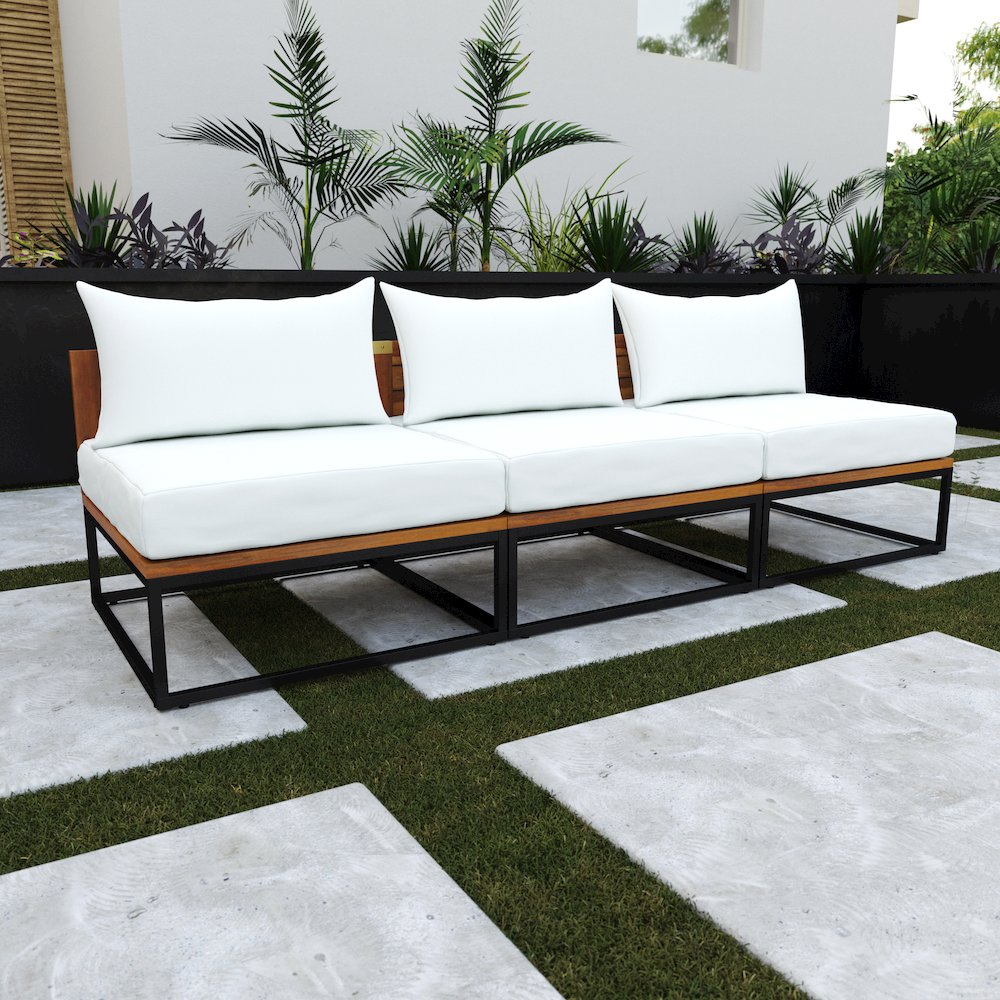 Taradale Modular Outdoor Sofa with Cushions. Picture 2