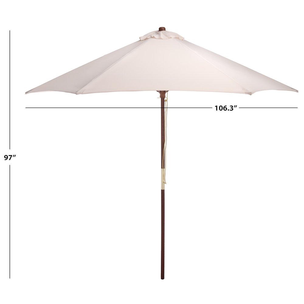 Casandra Round 6 Ribbed Umbrella. Picture 3