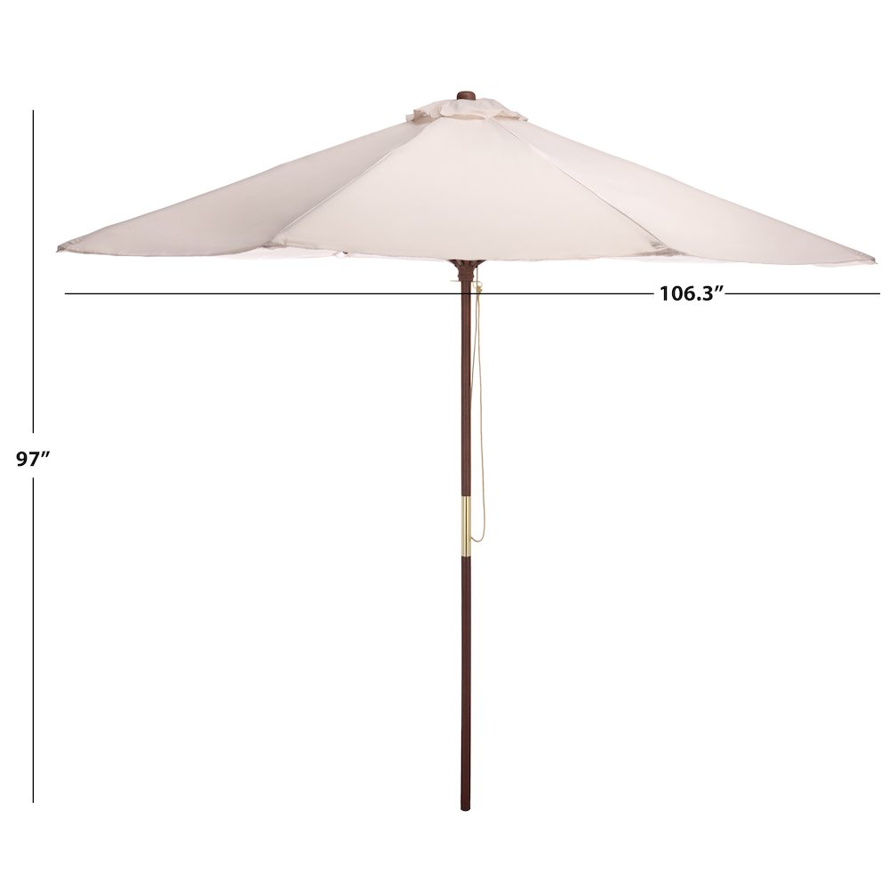 Casandra Round 8 Ribbed Umbrella. Picture 3