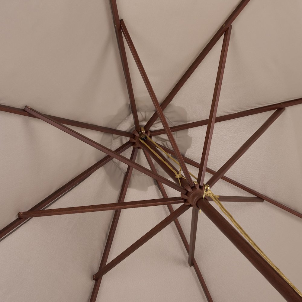 Casandra Round 8 Ribbed Umbrella. Picture 2