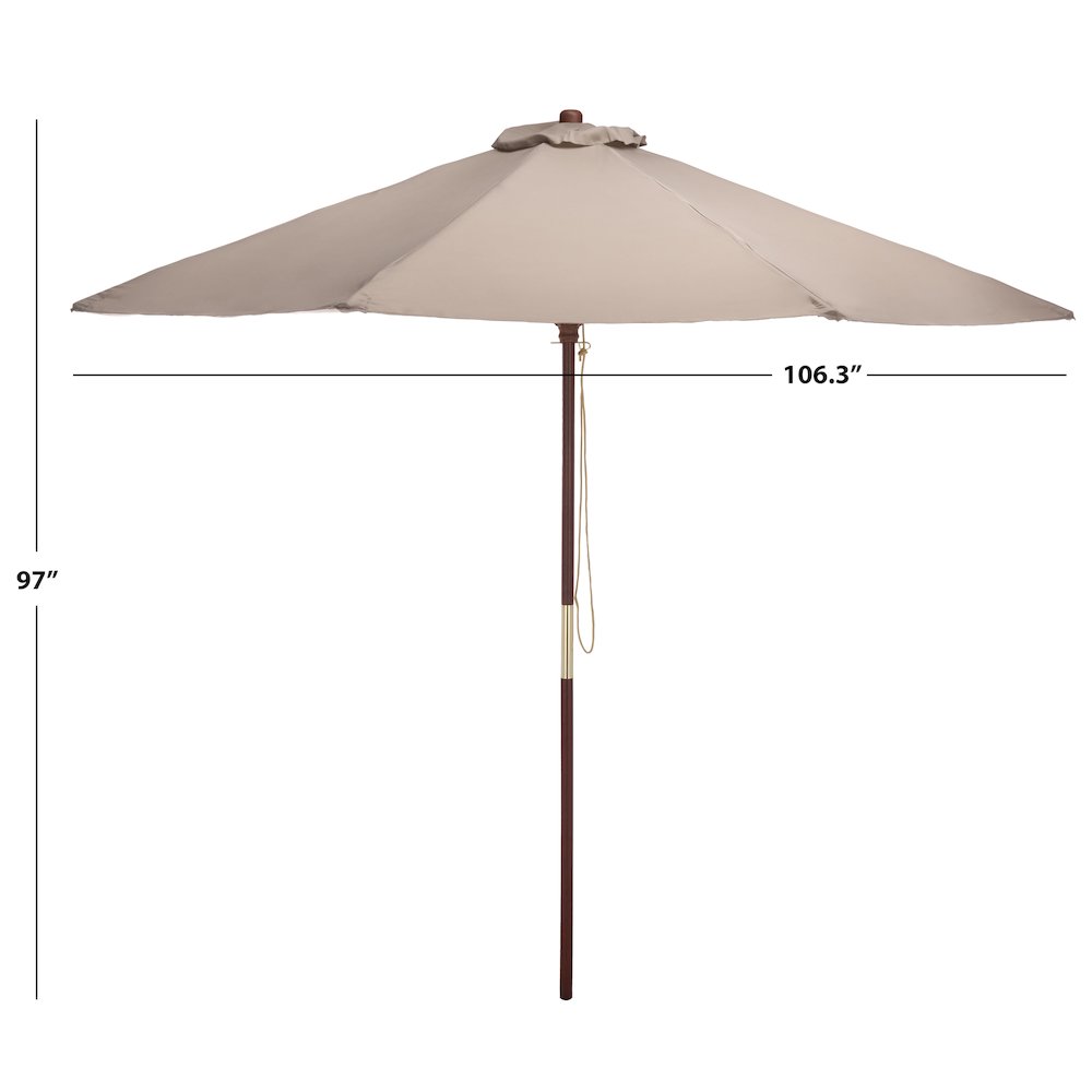 Casandra Round 8 Ribbed Umbrella. Picture 3