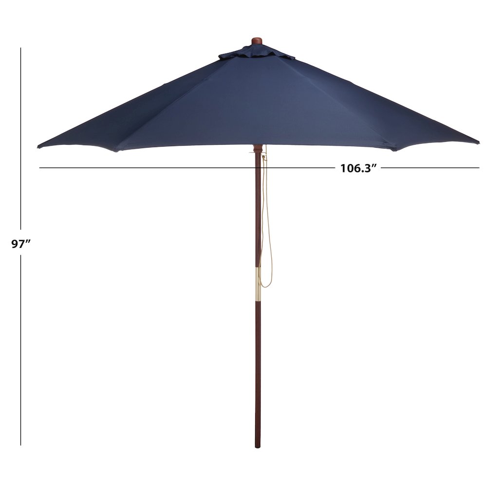 Casandra Round 6 Ribbed Umbrella. Picture 3