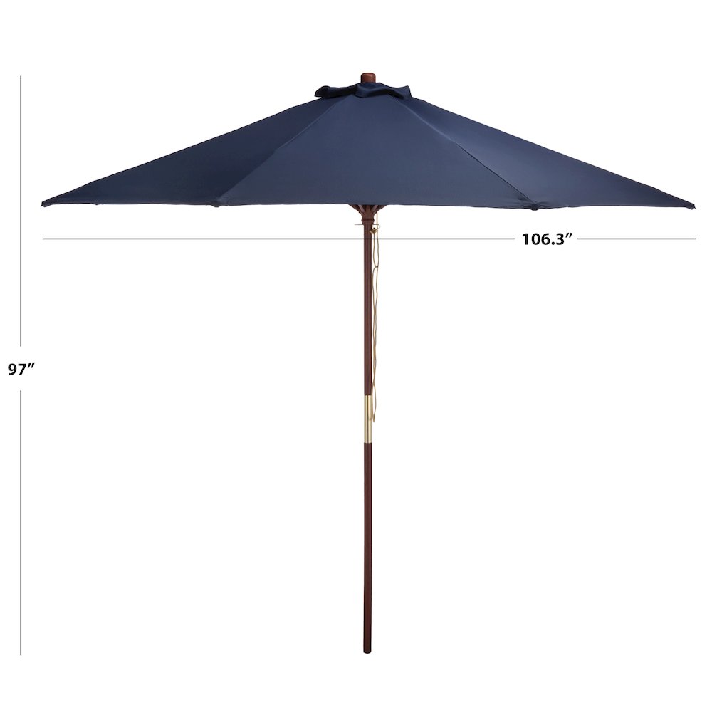 Casandra Round 8 Ribbed Umbrella. Picture 3