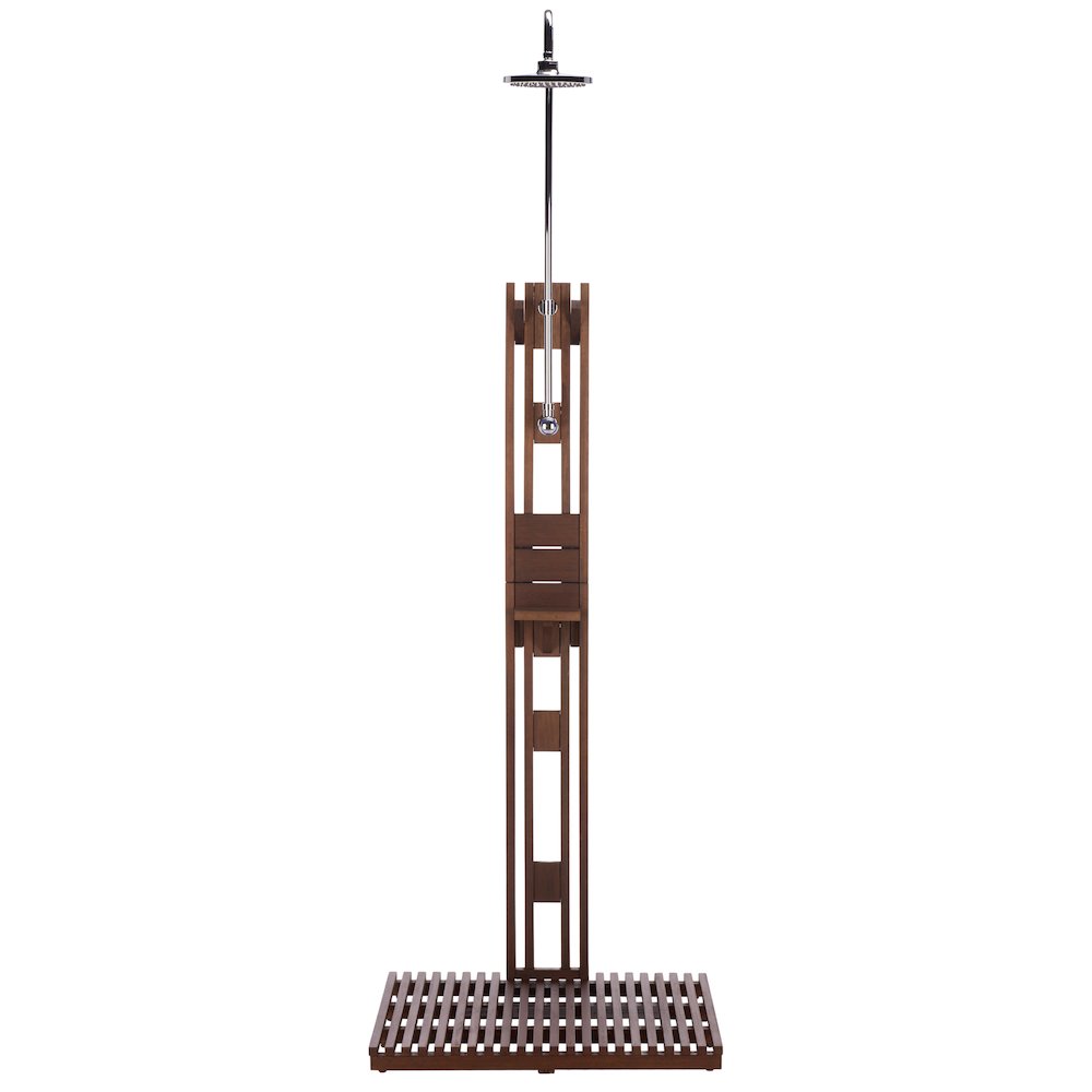 Elizabeth Eucalyptus Wood Outdoor Shower. Picture 6