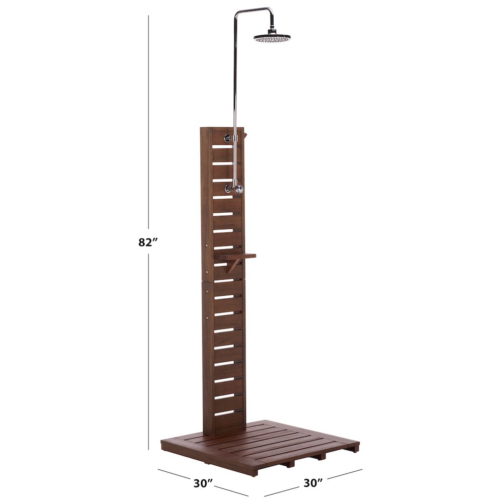 Diane Eucalyptus Wood Outdoor Shower. Picture 6