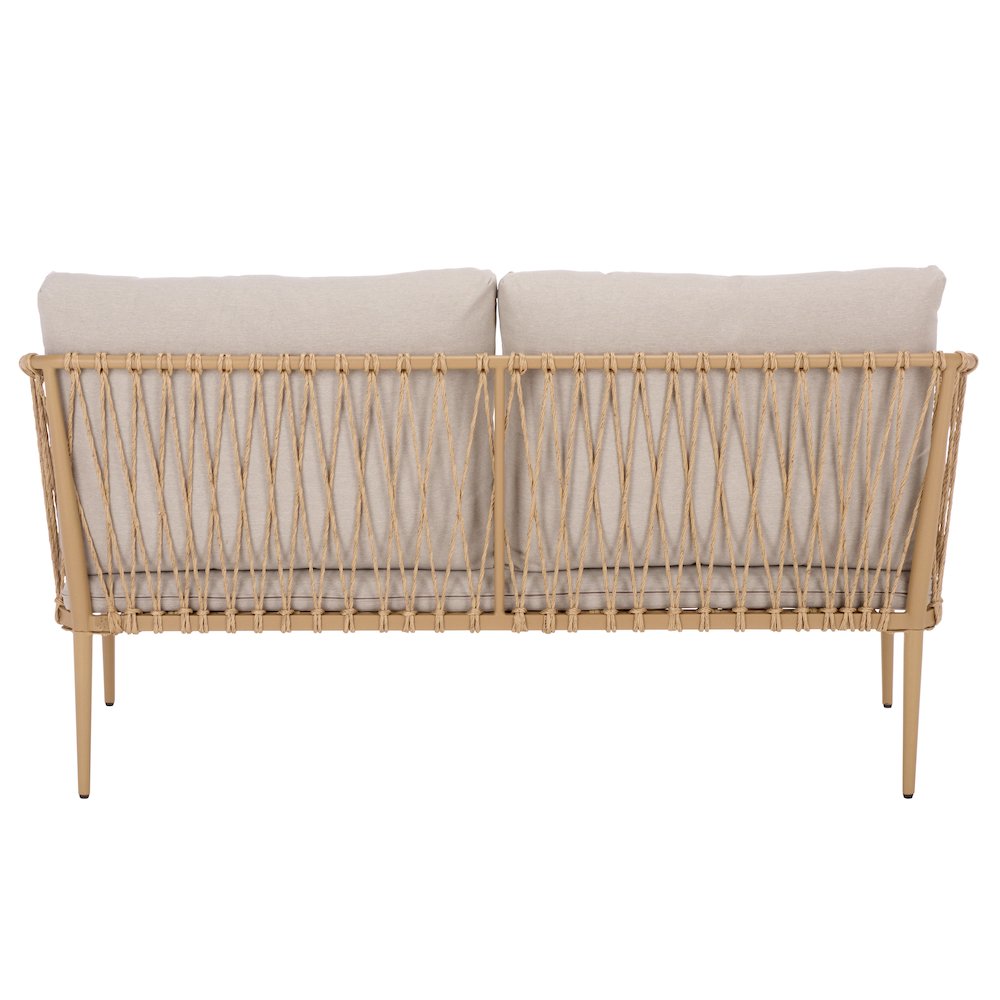 Dante Rope Patio Loveseat. Picture 3