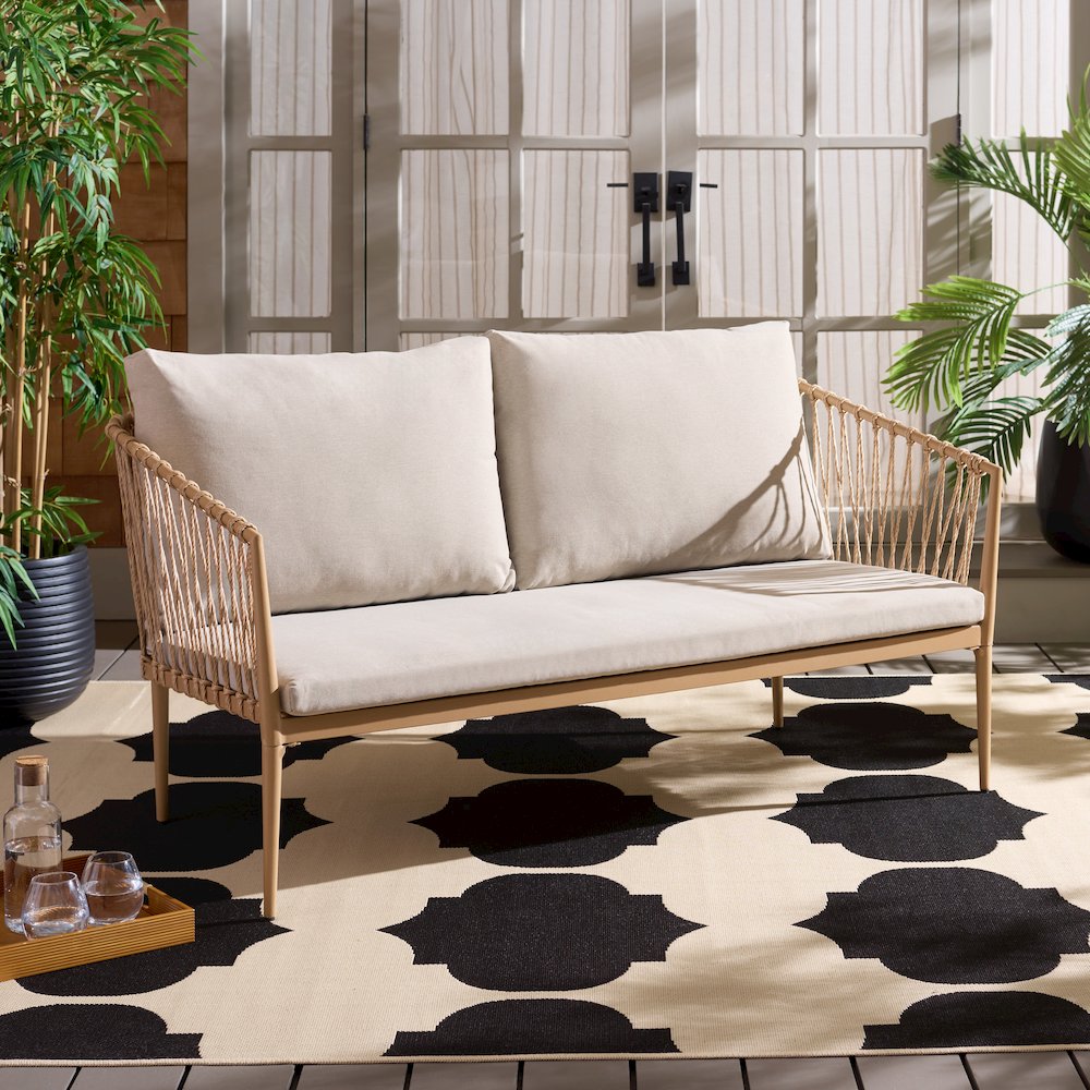 Dante Rope Patio Loveseat. Picture 2