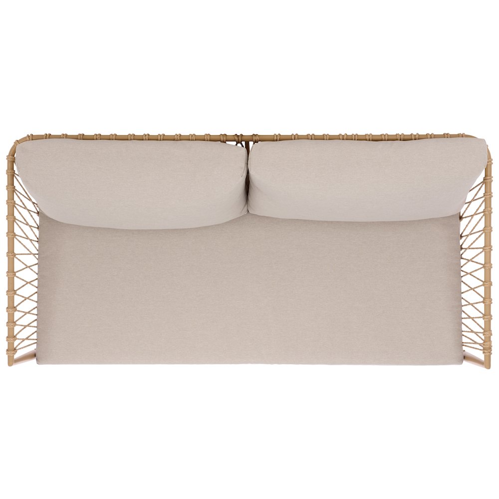 Dante Rope Patio Loveseat. Picture 4