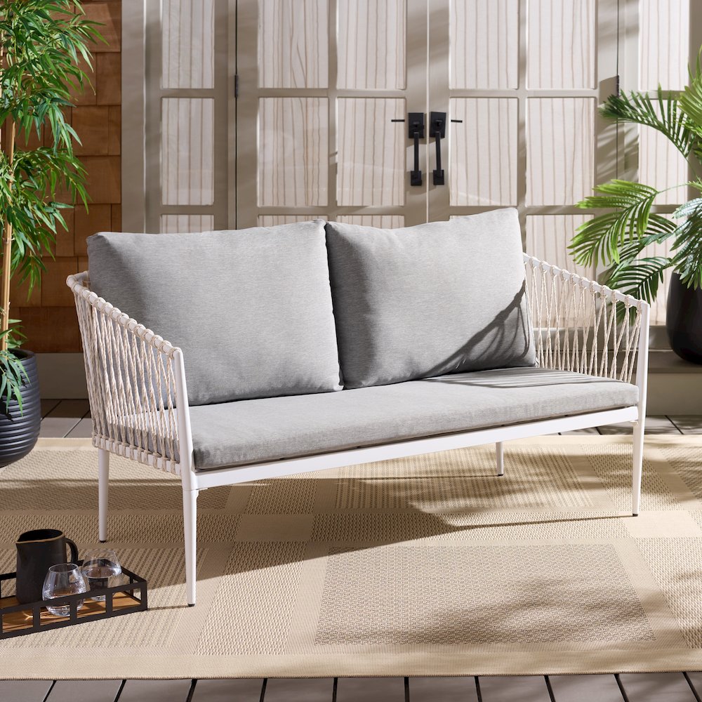 Dante Rope Patio Loveseat. Picture 1