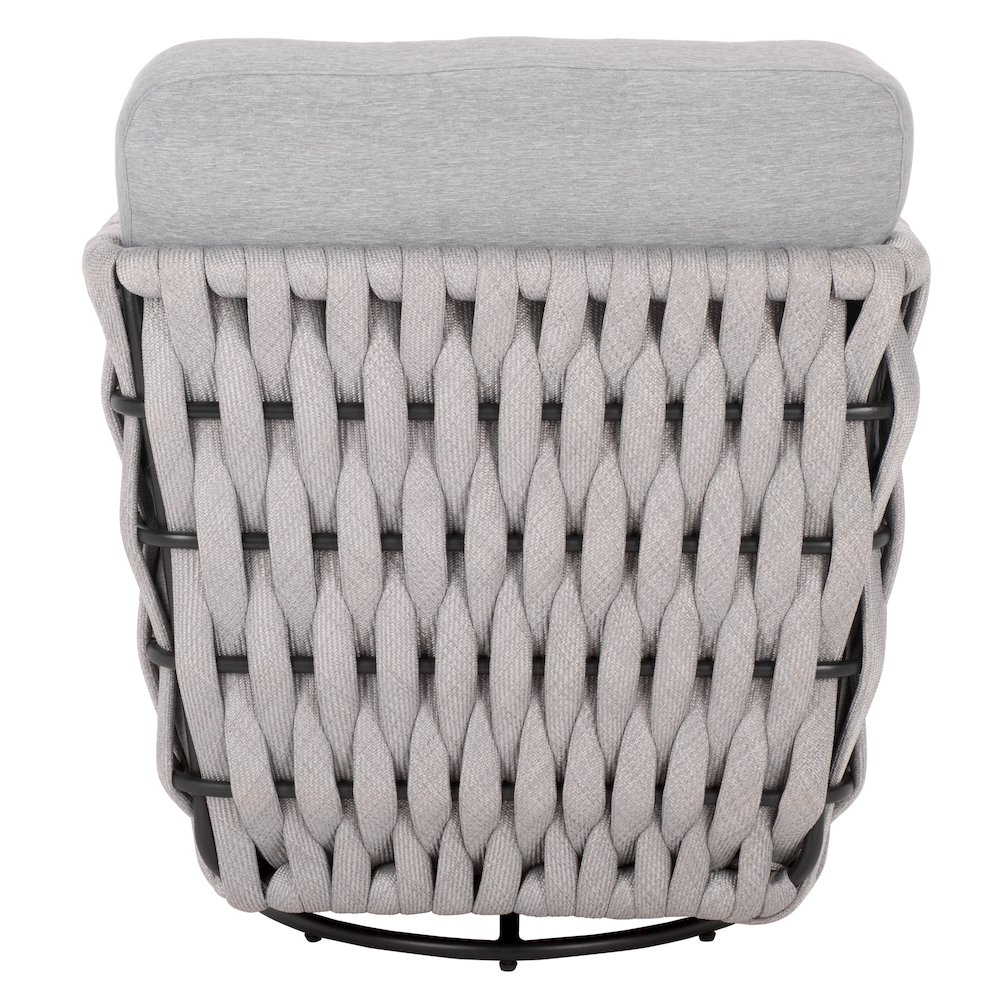 Nicole Rope Patio Swivel Chair. Picture 6