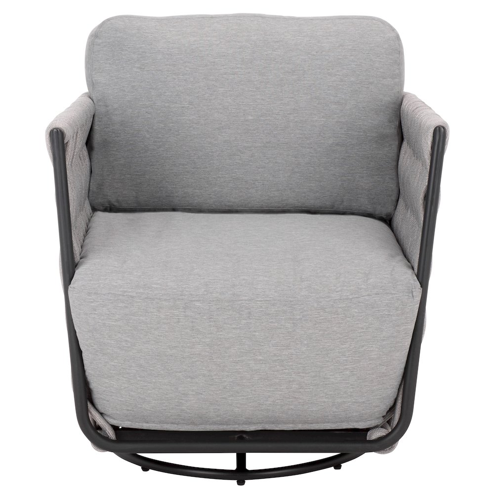 Nicole Rope Patio Swivel Chair. Picture 4