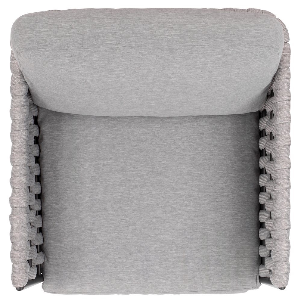 Nicole Rope Patio Swivel Chair. Picture 5