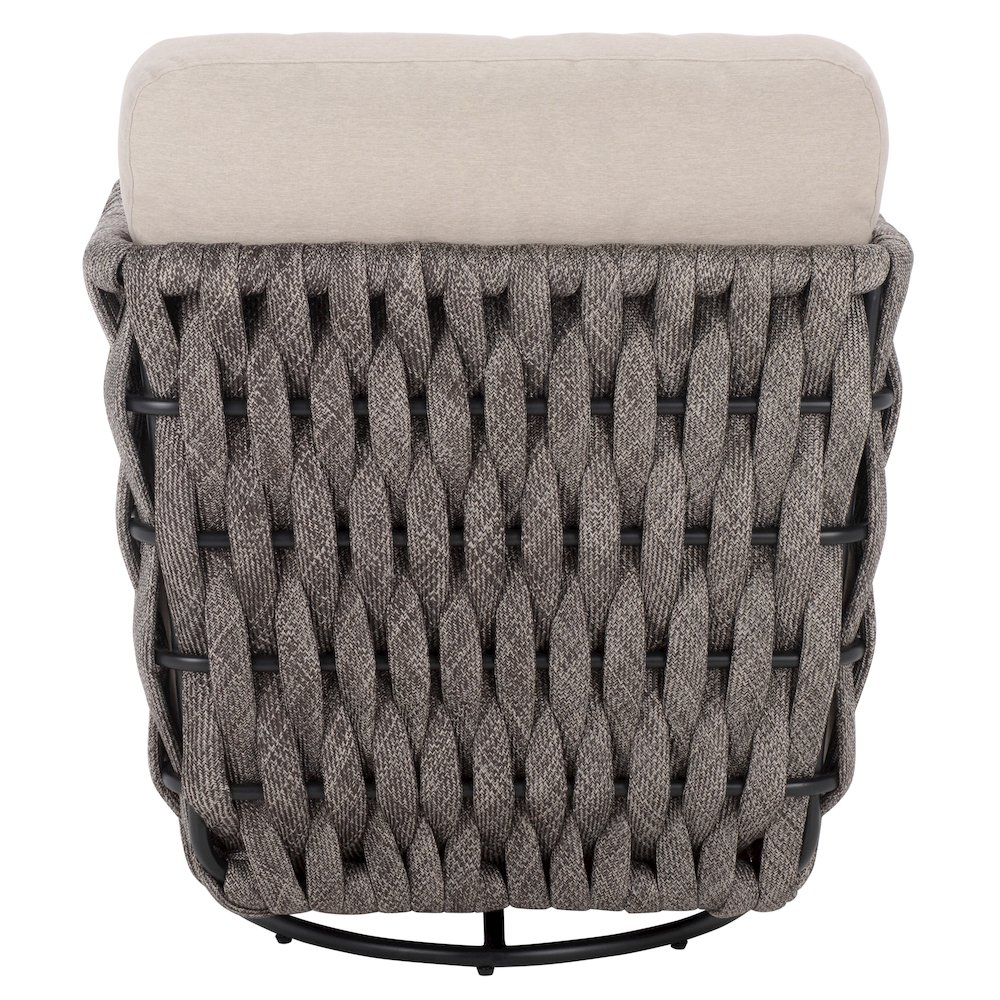 Nicole Rope Patio Swivel Chair. Picture 6