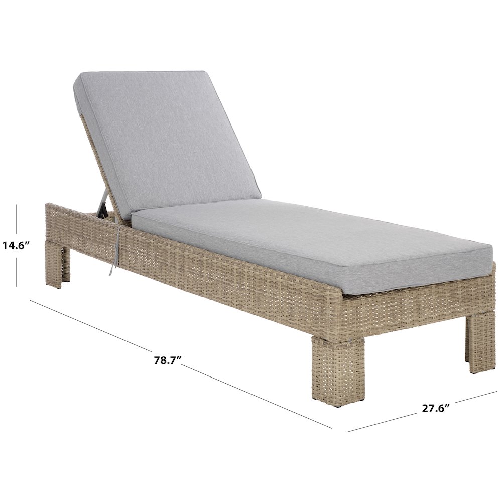 Jeremy Pe Wicker Sunlounger. Picture 5
