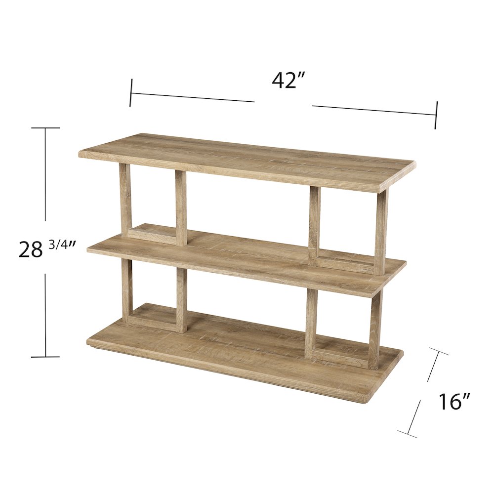 Markworth Geometric Console Table in Brown Color. Picture 6