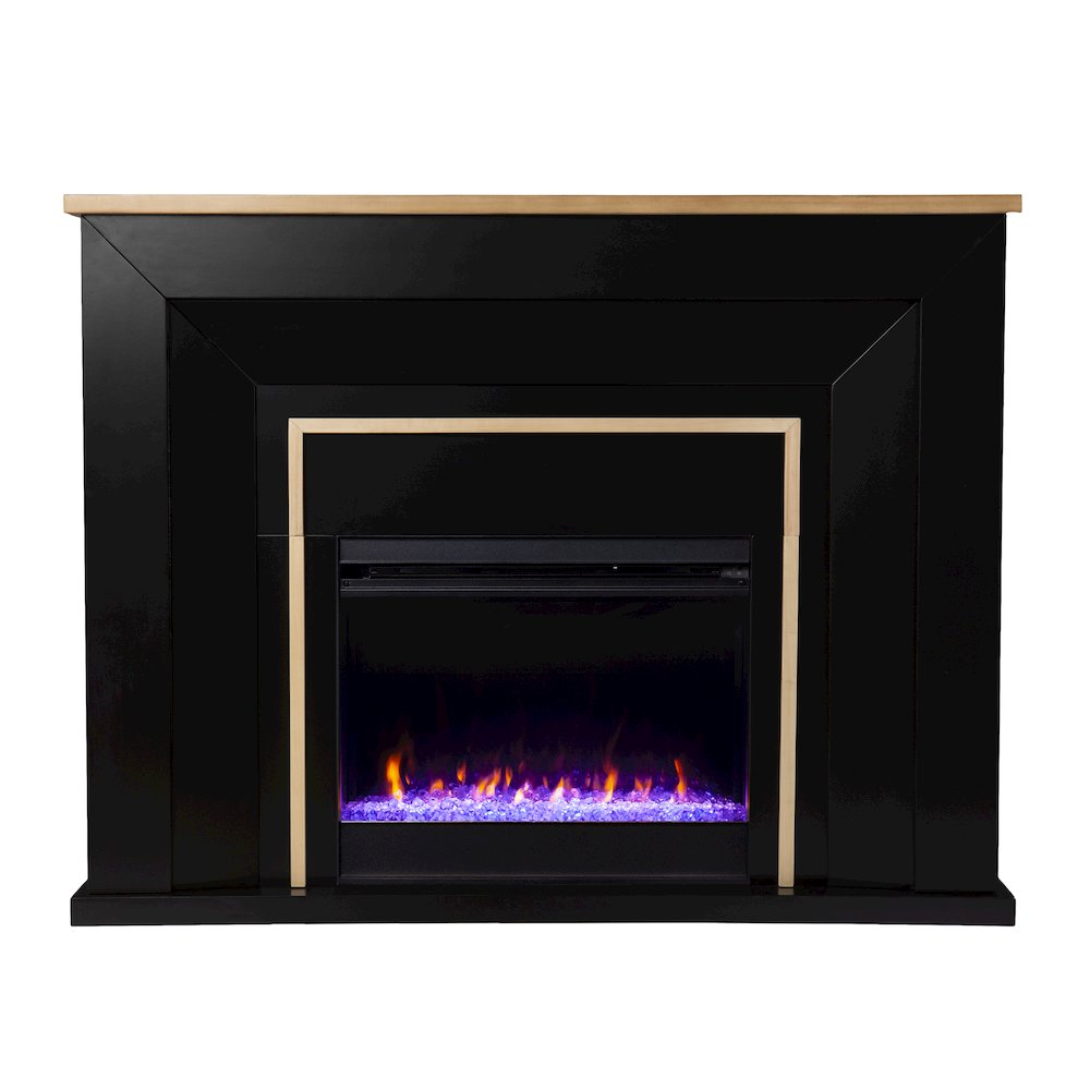 Cardington Color Changing Fireplace in Black Color. Picture 2