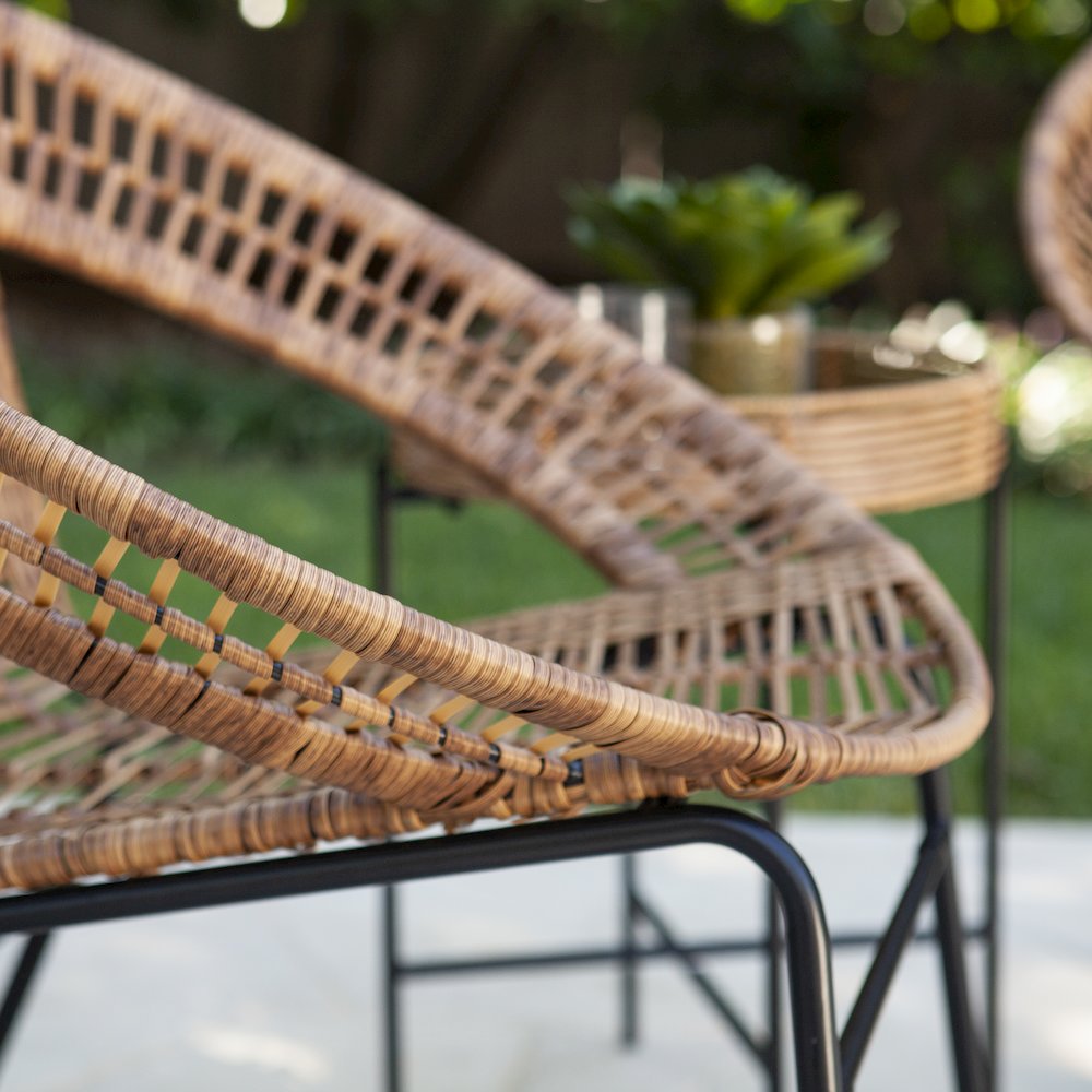 Alandhra Indoor/Outdoor 3PC Bistro Set in Brown Color. Picture 4