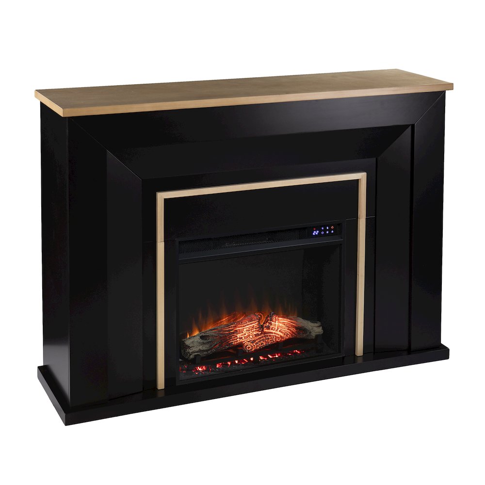 Cardington Touch Screen Electric Fireplace in Black Color. Picture 1