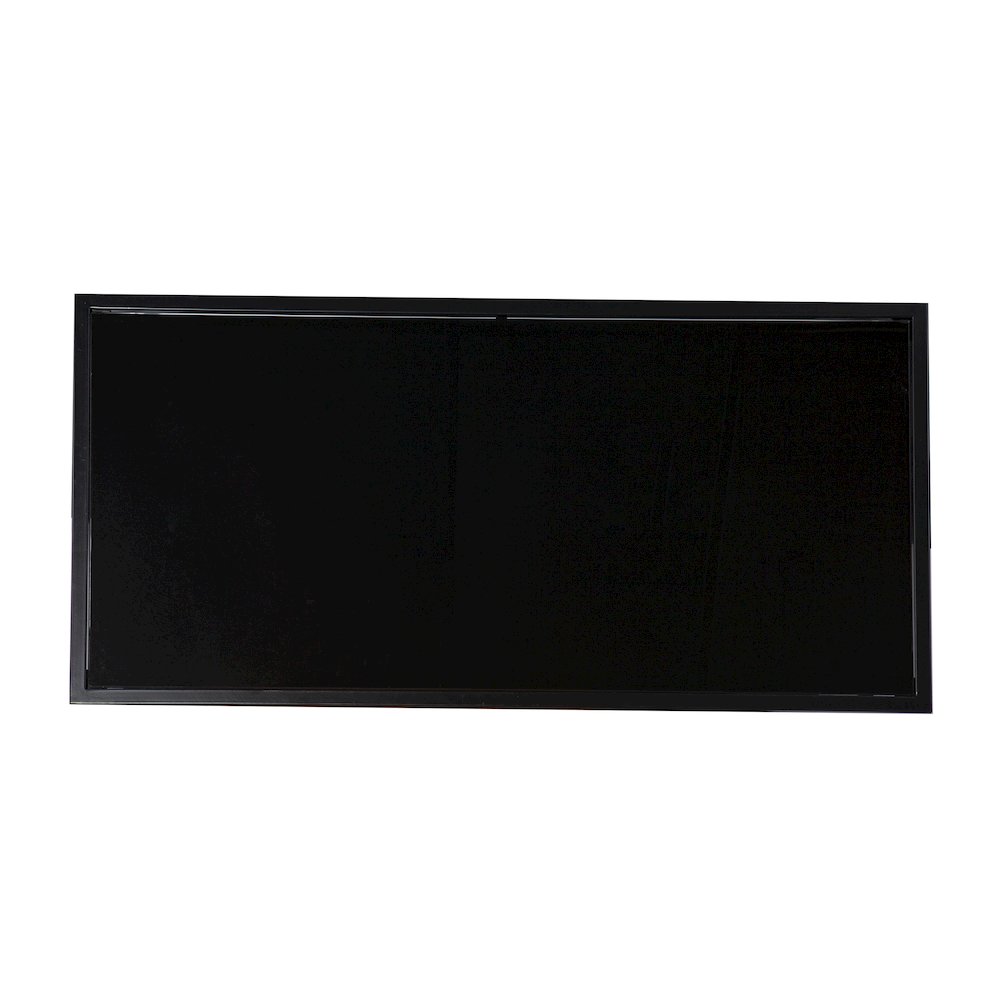 Argall Glass-Top Cocktail Table Storage in Black Color. Picture 5