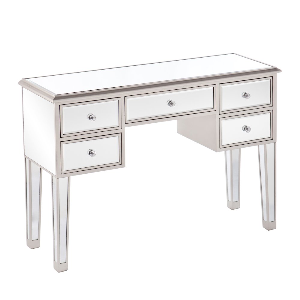 Mirage Mirrored Console in Silver Color. Picture 1