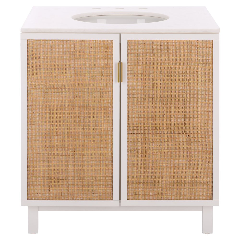 Bobby Rattan Doors 30" Vanity With Marble Top. Picture 7