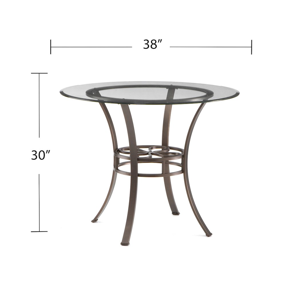 Lucianna Dining Table in Brown Color. Picture 5
