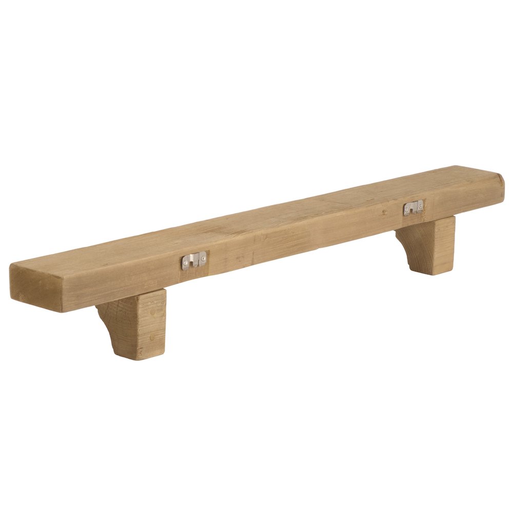 Keros 36" Reclaimed Pine Mantel Shelf. Picture 6