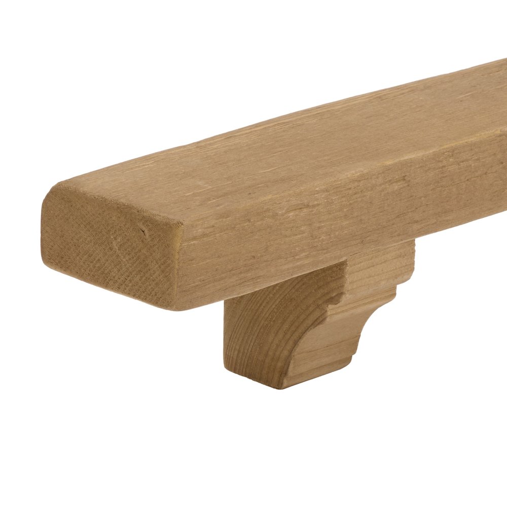 Keros 36" Reclaimed Pine Mantel Shelf. Picture 1