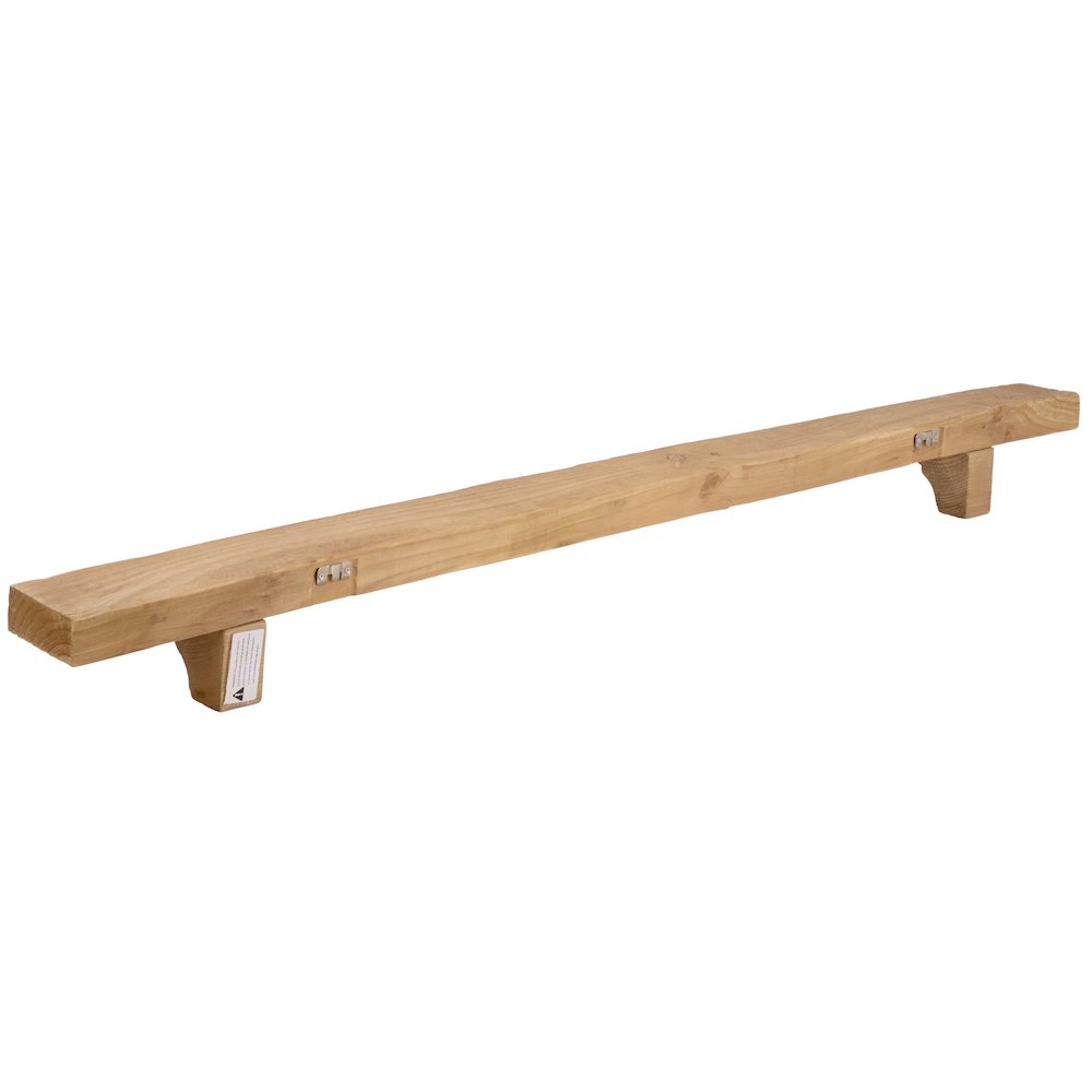 Keros 60" Reclaimed Pine Mantel Shelf. Picture 6