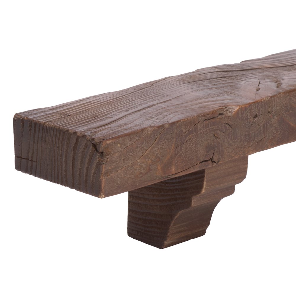 Keros 36" Reclaimed Pine Mantel Shelf. Picture 1