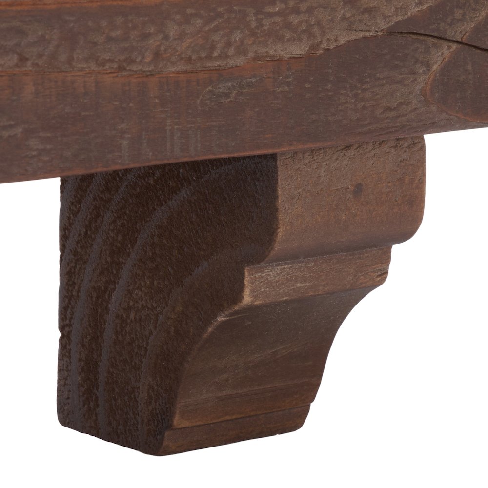 Keros 36" Reclaimed Pine Mantel Shelf. Picture 2