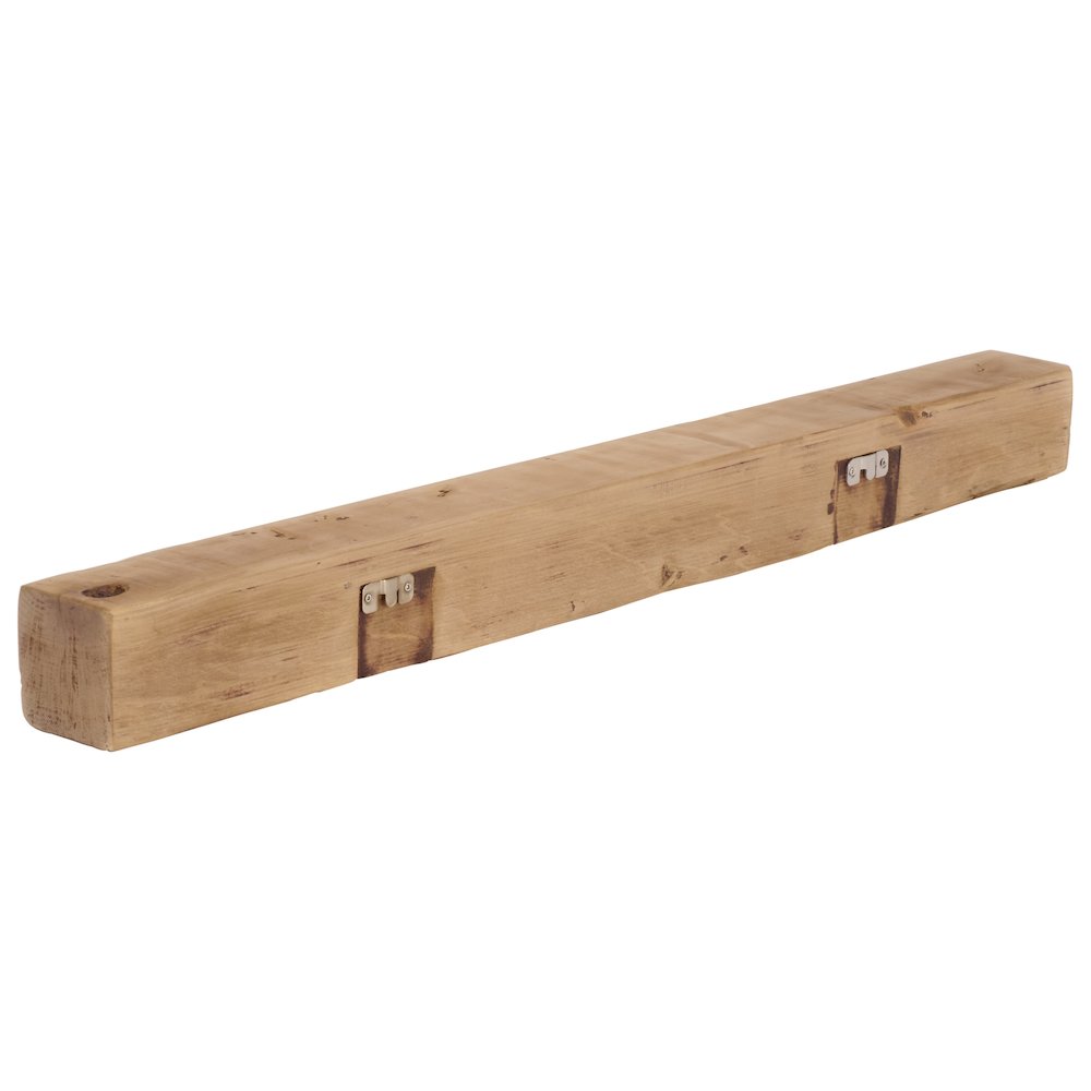 Beno 36" Floating Reclaimed Pine Mantel Shelf. Picture 5