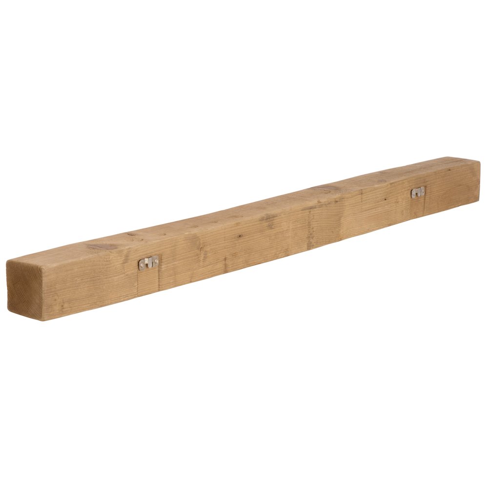 Beno 48" Floating Reclaimed Pine Mantel Shelf. Picture 5
