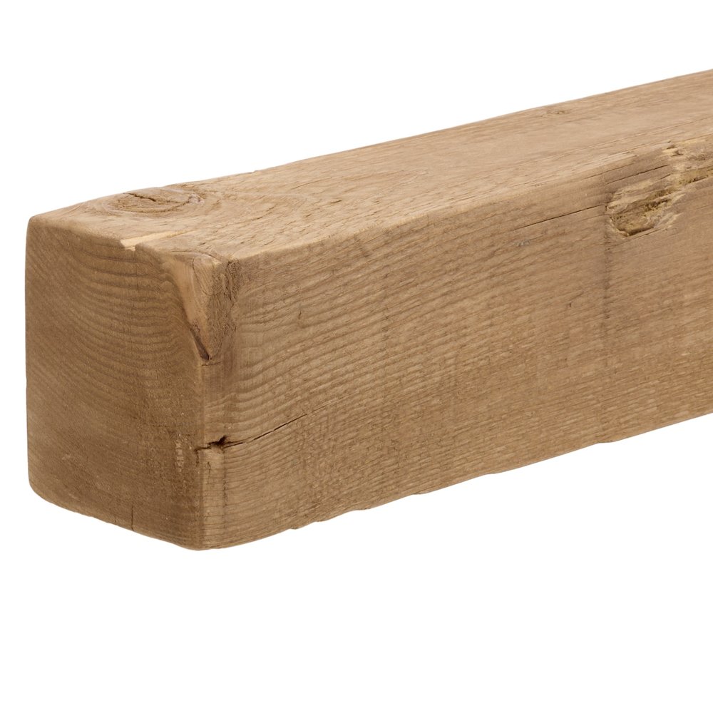 Beno 60" Floating Reclaimed Pine Mantel Shelf. Picture 1