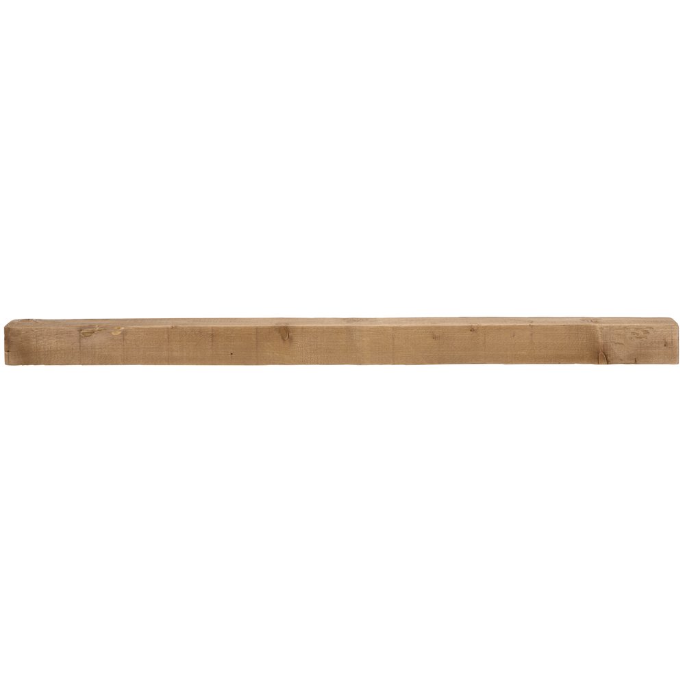 Beno 60" Floating Reclaimed Pine Mantel Shelf. Picture 4