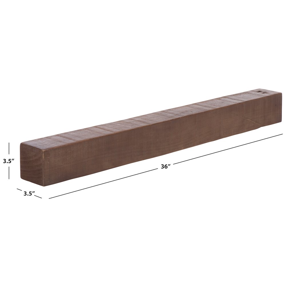 Beno 36" Floating Reclaimed Pine Mantel Shelf. Picture 3