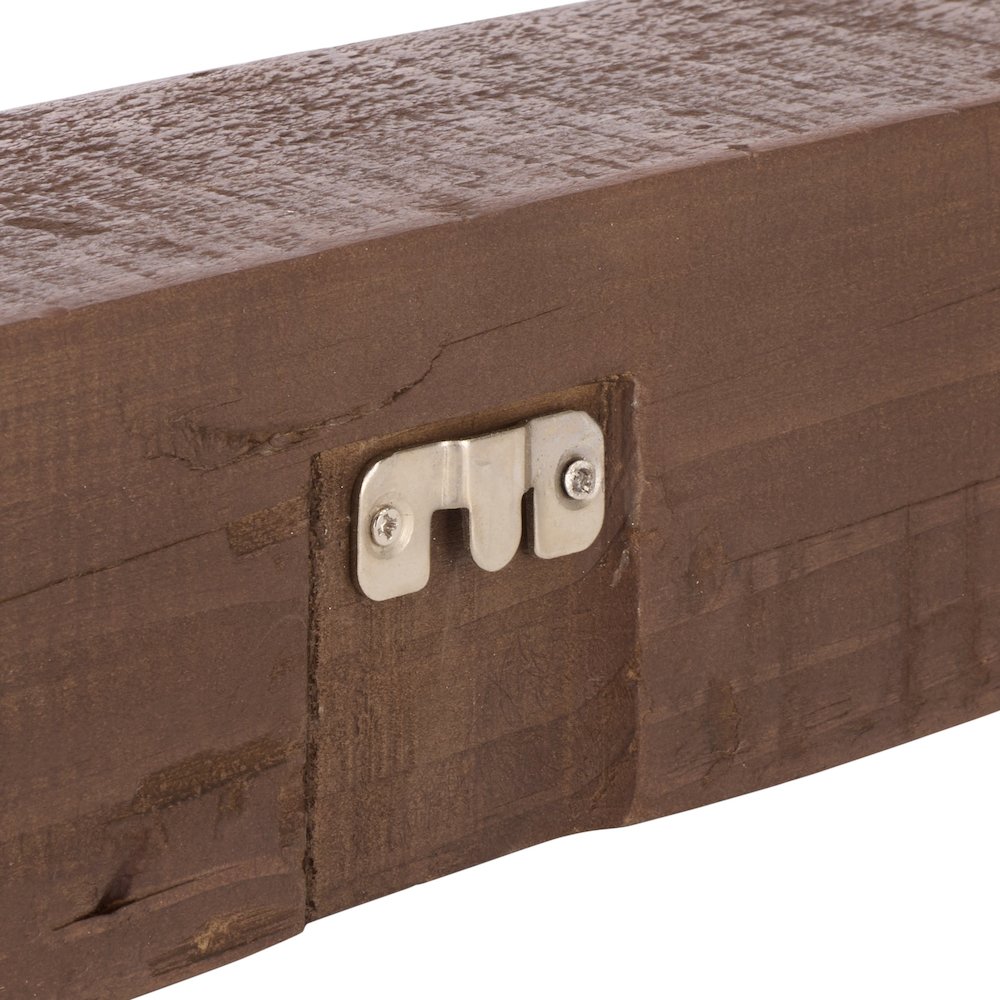 Beno 48" Foating Reclaimed Pine Mantel Shelf. Picture 2