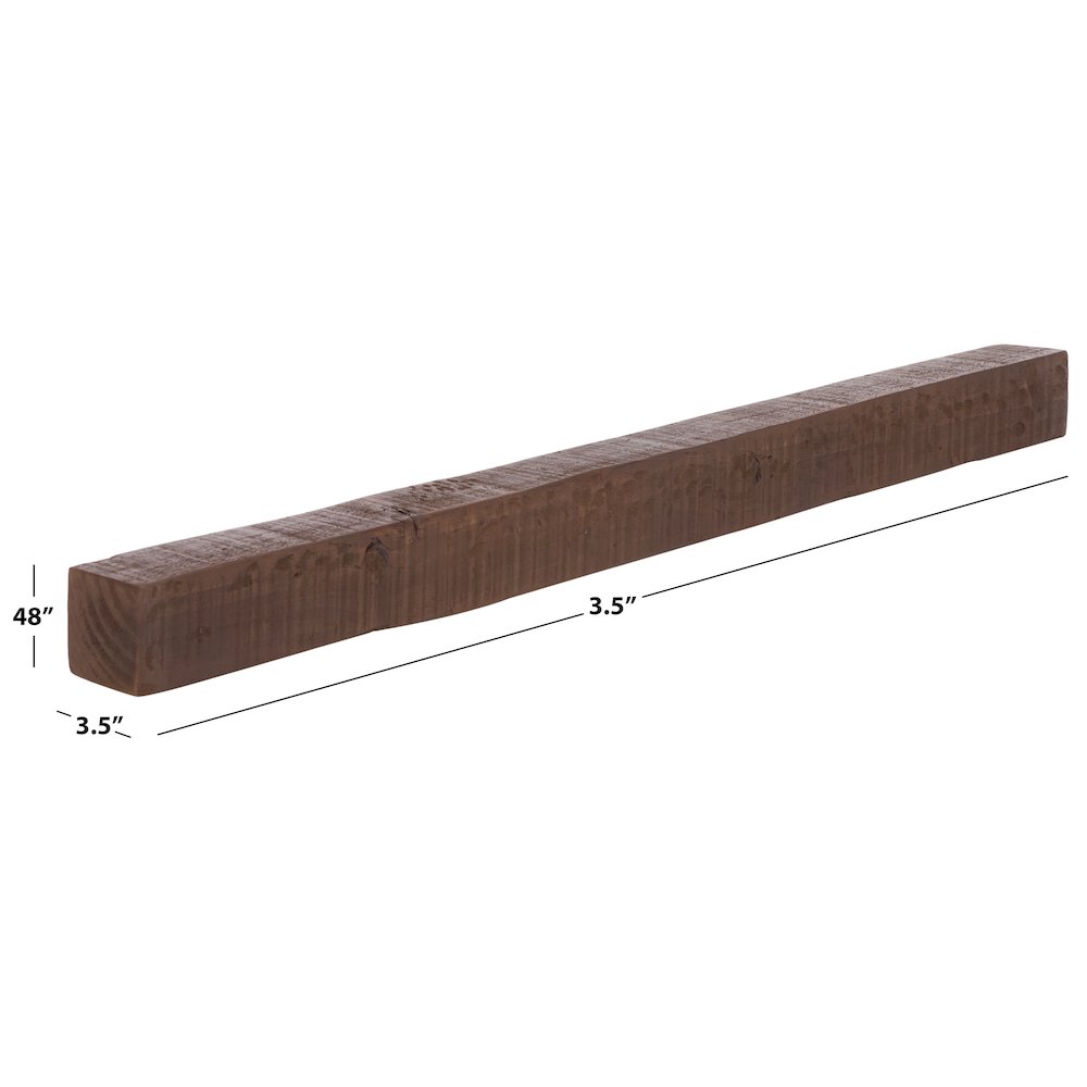 Beno 48" Foating Reclaimed Pine Mantel Shelf. Picture 3