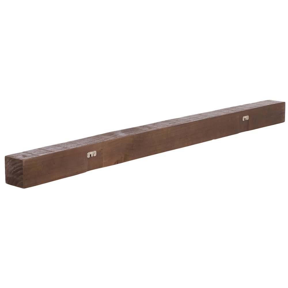 Beno 60" Floating Reclaimed Pine Mantel Shelf. Picture 5